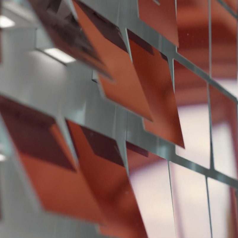 Wind Tiles kinetic art medium by BREAKFAST — air-driven sculpture